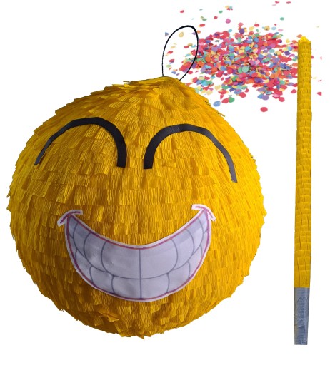 БОЛЬШАЯ ПИНИАТА 88 см СТИК EMOTIA SMILE + БЕСПЛАТНЫЕ ПОДАРКИ