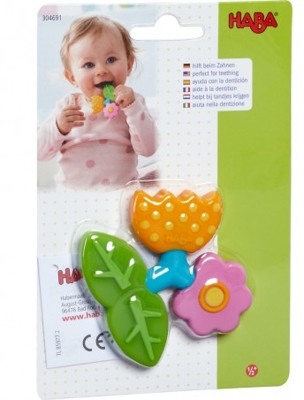 СИЛИКОНОВЫЕ ПРОРЕЗКИ HABA для детей 6 месяцев и старше ЦВЕТОК