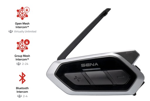 МОТОЦИКЛОВЫЙ ИНТЕРКОМ SENA 50R MESH BLUETOOTH 5.0 ДО 2000 М С FM-РАДИО