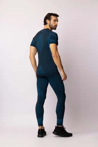 Мужская термофутболка с короткими рукавами Spaio Breeze Black/Blue r.M