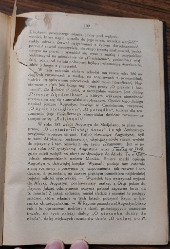 Filozofja (filozofia) św. Augustyna na tle epoki 1922 wyd. 2 uzup.