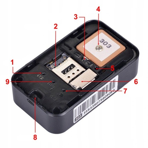GPS ЛОКАТОР MK05 МАГНИТ ПРОСЛУШКА ЗАПИСЬ