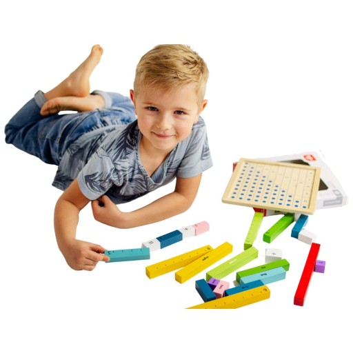 DREWNIANA UKŁADANKA TABLICA MATEMATYCZNA KLOCKI EDUKACYJNE TOOKY TOY