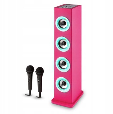 Караоке-система Auna Karaboom LED Pink