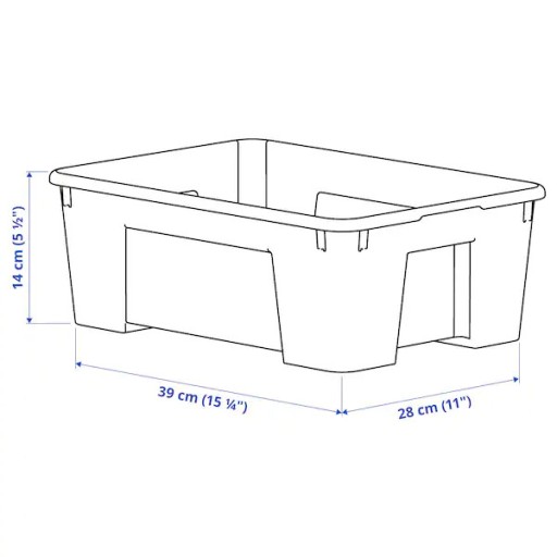 Контейнер IKEA САМЛА 39x28x14см/11л