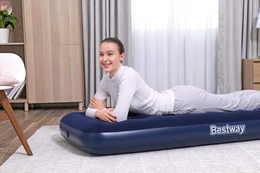 ОДИНОЧНЫЙ НАДУВНОЙ ВЕЛЮРОВЫЙ МАТРАС BESTWAY 67000 185x76x22 CM