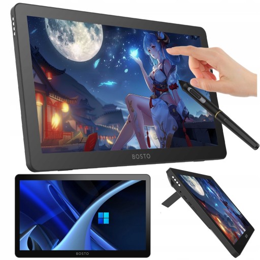 PROFESJONALNY Tablet graficzny komputer BOSTO X6 i7 + 16GB + 512GB DOTYK