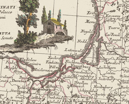 Stara mapa - Polska - Zannoni - 1782 - 100x70