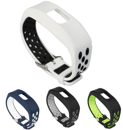 Pasek Silikonowy do Garmin VIVOFIT 4 / BIAŁY / Rozmiar L