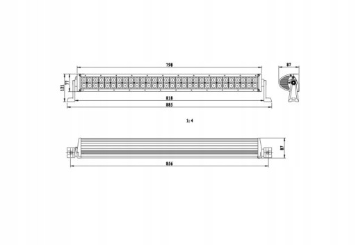 PANEL LAMPA ROBOCZA 60 LED 180W 12/24V CREE