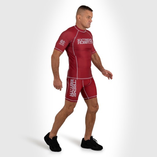 Мужская футболка для ММА BJJ Crossfit красная M EXTREME HOBBY