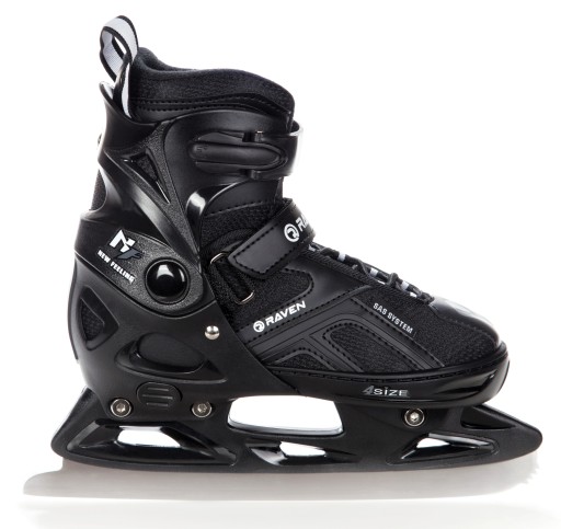 Регулируемые фигурные коньки 2 в 1 RAVEN Pulse Black 40-43
