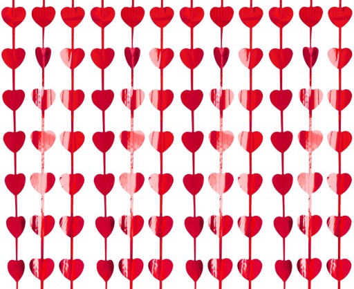 Baner dekoracje ozdoby balony serca na Walentynki