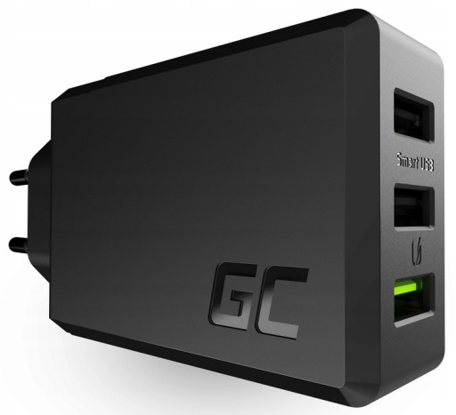 БЫСТРОЕ СЕТЕВОЕ ЗАРЯДНОЕ УСТРОЙСТВО 3x USB 30 Вт QC 3.0