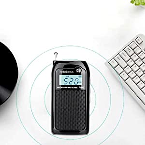Портативное радио Retekess PR12, FM-AM-радио с настройкой DSP, TF-карта