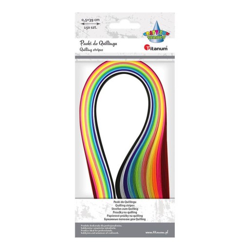 Paski do Quillingu mix 5mmx39cm 150szt CRAFT-FUN