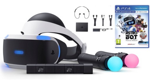 ОЧКИ PLAYSTATION VR V2 PS4/PS5 + КАМЕРА + 2x MOVE + ИГРА