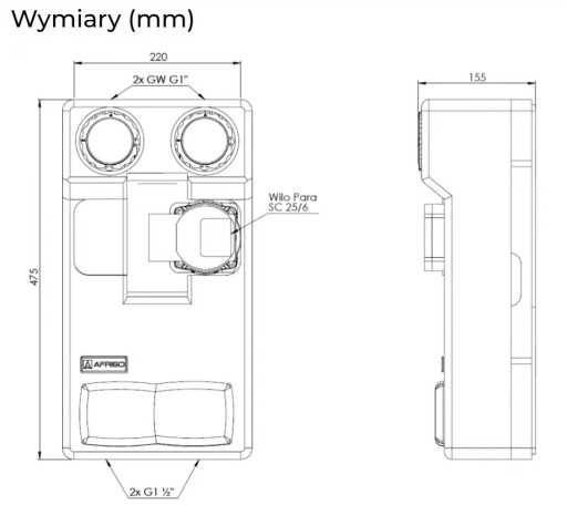 НАСОСНАЯ ГРУППА AFRISO PRIMOTHERM 180-1 НАСОС WILO