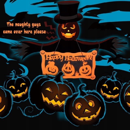 ZAWIESZKA FILCOWA NA DRZWI HALLOWEEN DYNIE