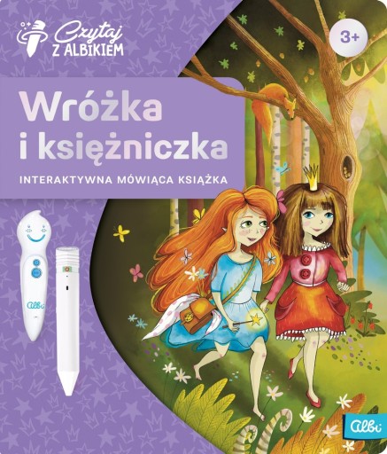 Фея и принцесса Читая с альбиком разговорной книгой Альбик