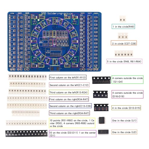 Учимся паять SMD-схемы — колесо фортуны DIY KIT