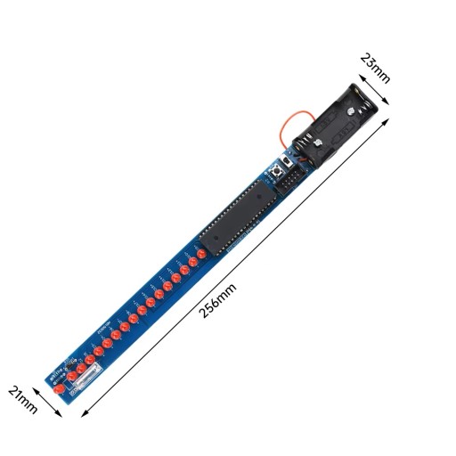16 bit POV Stick LED Efekt świetlny led 25 cm z żyroskopem diy kit