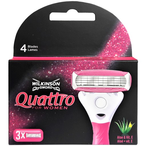 3X Уилкинсон Quattro для женщин -нож