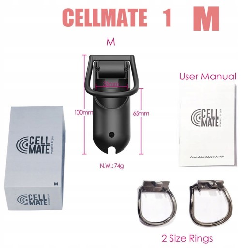 QIUI Cellmate 1 2 Ручка для электрошока целомудрия