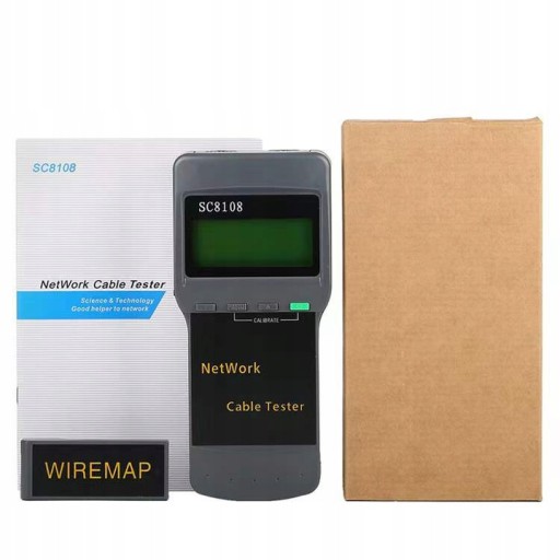 Тестер сетевых кабелей SC 8108 RJ45 BNC LAN с ЖК-дисплеем