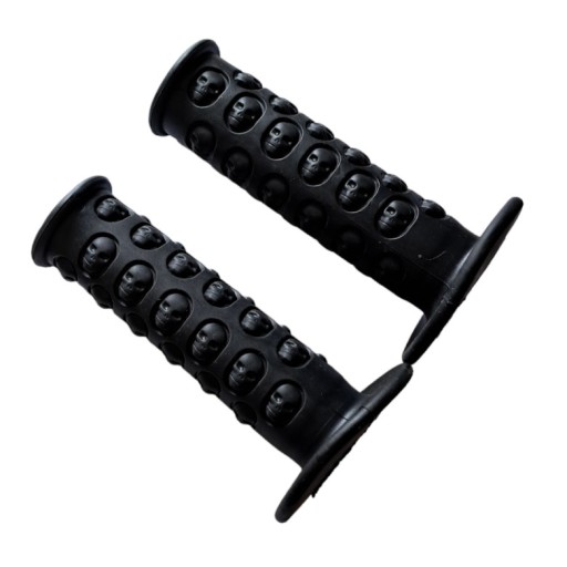 MANETKI GRIPY MOTOGRIP SKULL miękkie wygodne zielone MRF PIT BIKE CROSS