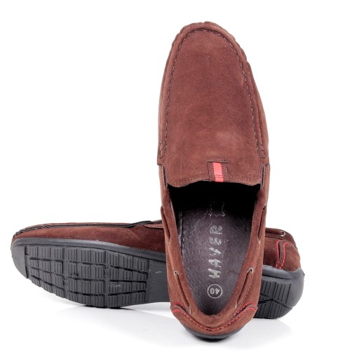 MĘSKIE MOKASYNY BRĄZOWE ZAMSZOWE BUTY WSUWANE CASUAL MUST HAVE SEZONU HOT