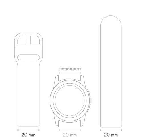 Pasek do zegarka skórzany uniwerslany 18 mm