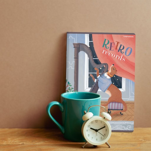 НОУТБУК A5 16 P #GRID BOOK/RETRO TOP2000 WZ9