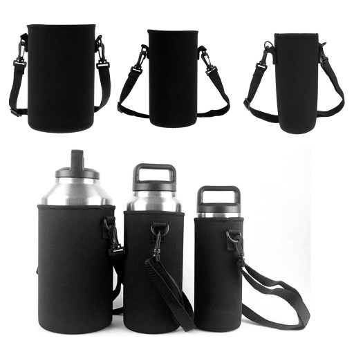 Neoprenowy uchwyt na butelkę, czarny, , , 64oz 18o