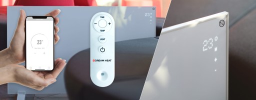 ИНФРАКРАСНЫЙ ПАНЕЛЬНЫЙ ОБОГРЕВАТЕЛЬ DREAM HEAT CC 1200 Вт Wi-Fi ДИСТАНЦИОННЫЙ