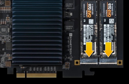 Карта Sonnet McFiver PCIe 2xNVMe 1x10GbE 2xUSB-C