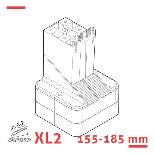 Кронштейн клиновой RAPTOR XL2 155-185 мм для лаг