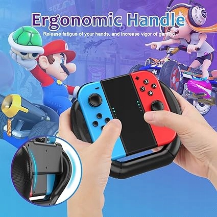 Zestaw 3 uchwytów HSTOP kompatybilny z przełącznikiem Nintendo