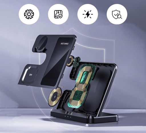 Ładowarka Bezprzewodowa Indukcyjna Szybka do Samsung 3w1 + Zasilacz 65W