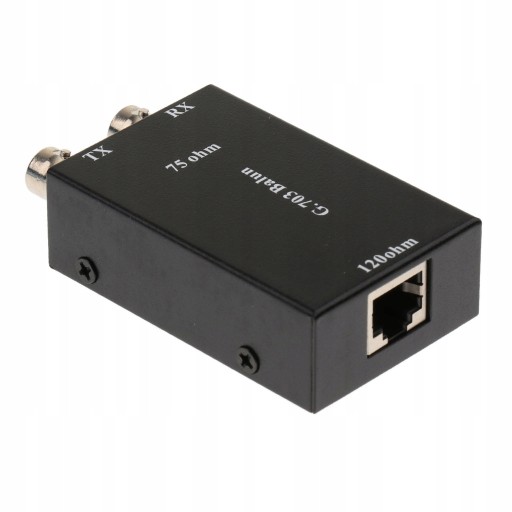 КОНВЕРТЕР КОАКСИАЛЬНЫЙ В ETHERNET, ЧЕРНЫЙ