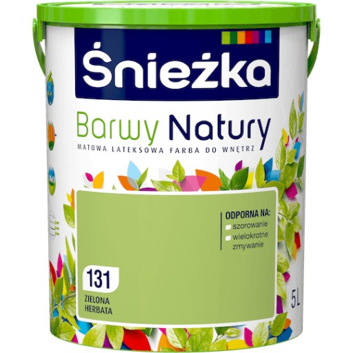 Краска для стен Barwy Natury 5л 131 Зеленый Чай