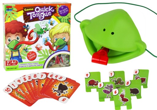Веселая игра на ловкость Quick Tongue - Поймай маску насекомого-хамелеона