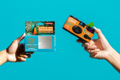 Простая в использовании камера Lomography Бирюзового цвета