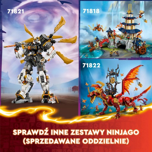 LEGO NINJAGO 71818 Фигурки турнирной арены — набор кубиков + каталог + сумка