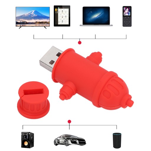 USB-флешка в виде пожарного гидранта.
