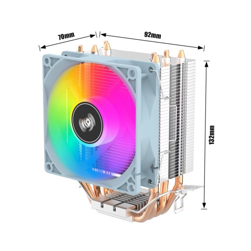 CHŁODZENIE CPU Aigo ICE400PRO RGB AMD INTEL 4RURKI