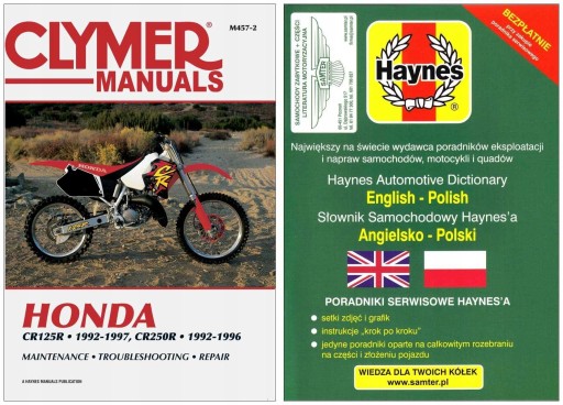 Honda CR125R CR250R (1992-1997) Руководство по ремонту Clymer + БЕСПЛАТНЫЕ 24 часа