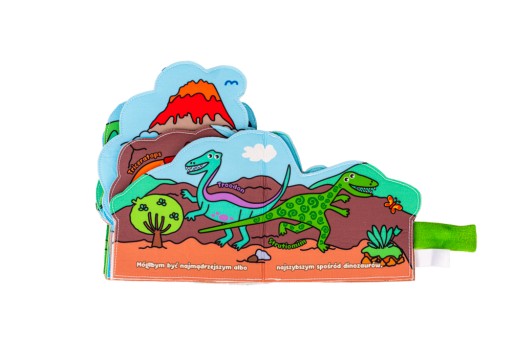 Edukacyjna Miękka Książeczka Świat Dinozaurów 0+