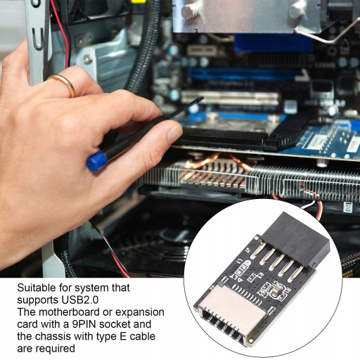 USB2.0 — тип E USB2.0 9-контактный — тип C Передний тип