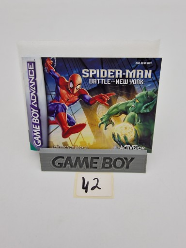 GAME BOY ADVANCE SPIDER MAN БИТВА ЗА НЬЮ-ЙОРК ОРИГИНАЛ